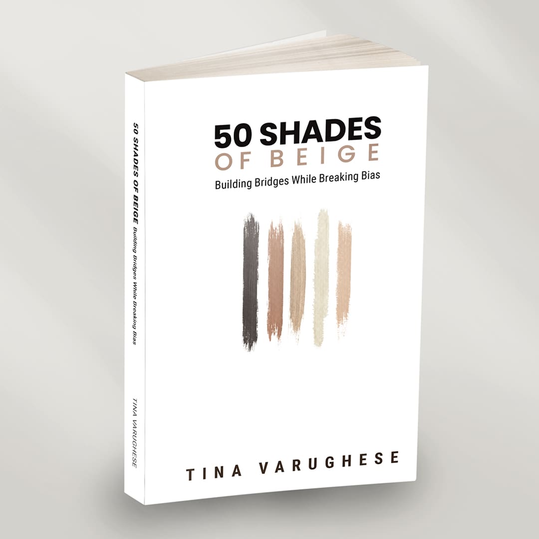 image of 50 shades of beige book cover by Tina Varughese